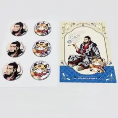 【4点セット】ゴールデンカムイ　どうぶつフォーゼ　キロランケ　缶バッジ　購入特典