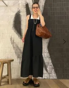 JEANASIS フロントZIPシャーリングワンピースのサムネイル