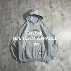 NFL ラムズ パーカー ReebokリーボックLグレー 00s刺繍ロゴゆるだぼ