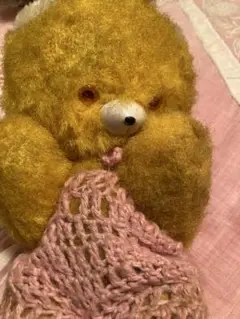 DDRベア 小さめʕ•ᴥ•ʔ つけ襟とパンツ　アンティークベア　ヴィンテージベア DDRベア 小さめʕ•ᴥ•ʔ つけ襟とパンツ アンティークベア