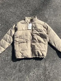 AIGLE/エーグル★ダウンジャケット新品 刺繍ロゴ　フェザー　ベージュ