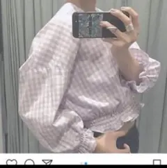 チェックブラウスのサムネイル