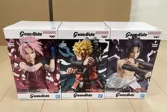 NARUTO Grandista フィギュアセット サクラ ナルト サスケ