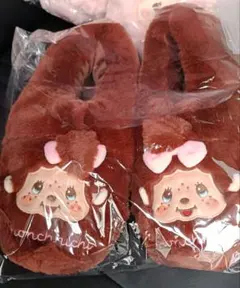 ピググサさん専用ふわふわルームシューズ　スリッパ　フリーサイズ　ブラウン