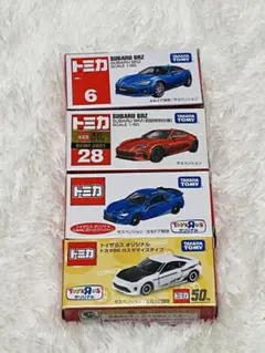 新品未開封 トミカ スバル BRZ トヨタ86 4台セットトイザらス 初回限定入のサムネイル
