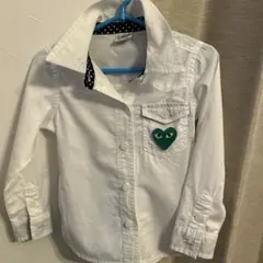 BACK NUMBER KIDS ホワイトシャツ 100