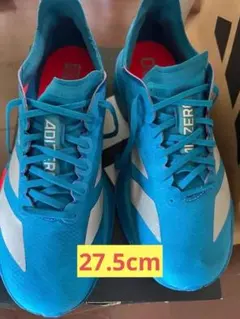 ADIZERO ランニングシューズ 青　27.5cm