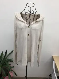 レディース カーディガン Lサイズ ベージュ