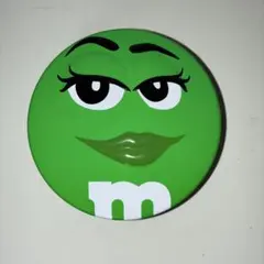 M&M's グリーン 円形缶ケース 小物入れのサムネイル