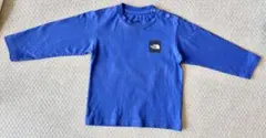 THE NORTH FACE ロゴ長袖トップス 青 90cm