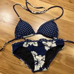 ROXY ビキニ セパレート 水着 アンカー柄 - メルカリ