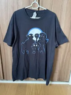 GILDAN XL ブラック Tシャツ キャラクターシルエット 00s
