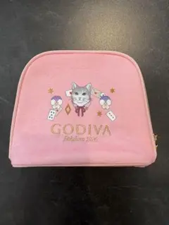 GODIVA 限定 ポーチ 猫 バレンタインのサムネイル