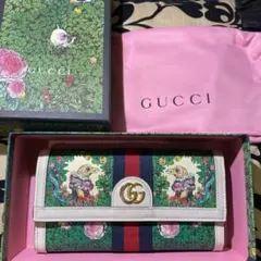 美品GUCCI×ヒグチユウコ GGマーモント 長財布 保存袋付き