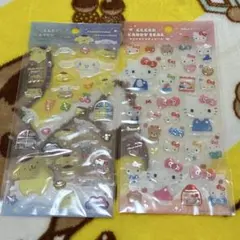 クリアキャンディシール　サンリオ　ハローキティ　ポムポムプリン　シナモン