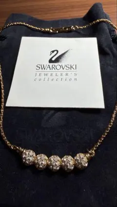 SWAROVSKI ビンテージラインストーンデザインネックレスのサムネイル