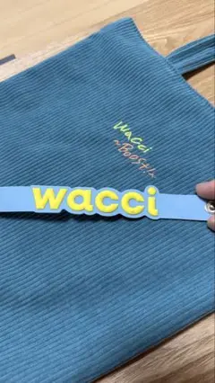 wacci コーデュロイ風トートバッグ