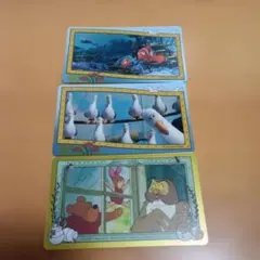 ディズニーストア　カードステッカー　ニモ　くまのプーさん カード 3枚セット
