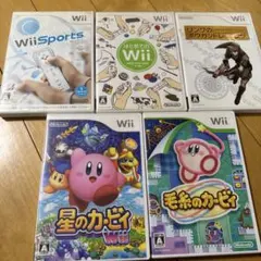 Wiiソフトセット（Wii Sports, カービィ他）