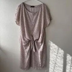 美品☆a.v.v 半袖 ひざ丈ワンピース フロントノット　チュニック　M