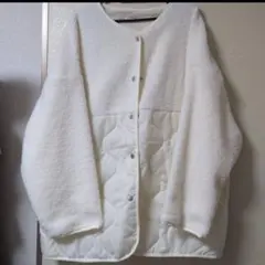 外 ボアジャケット ホワイト