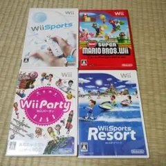 美品　wiiソフト　4枚セット　マリオ　はじめて　party　リゾート
