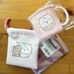 ちいかわベビー　ちいかわ巾着とコップのセット
