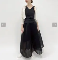 EDIT.FOR LULU ダブルラッセルフレアースカートのサムネイル