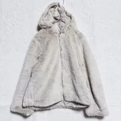 アースミュージック&エコロジーファフードブルゾンファージャケットボアジャケットM