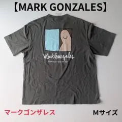 マークゴンザレス Tシャツ Mサイズ カーキ バックプリント エンジェル刺繍