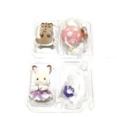 新品 シルバニア 赤ちゃん妖精の森のなかまたちシリーズ 2種類 リス ウサギ