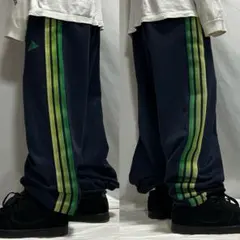 00s Adidas ストライプ トラックパンツ ジャージ グラデーション