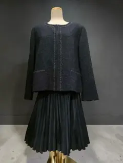 INDIVI インディヴィ 大きいサイズ 19 ツイード セットアップ