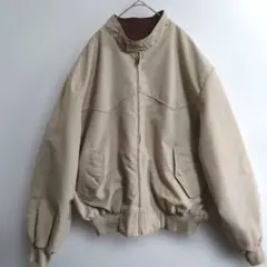 A326　ALASKA 　リバーシブルスイングトップ　XL 黄土色　赤　US古着