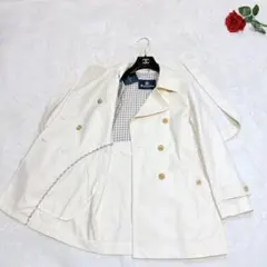 未使用✨　アクアスキュータム　トレンチコート　オフホワイト　9