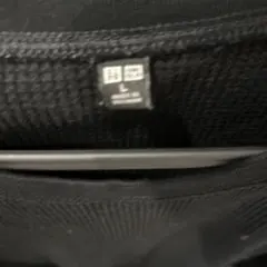 UNIQLO ワッフルクルーネックT ブラック L