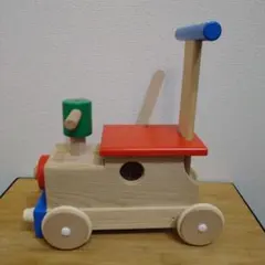 森のカラフルロコ　mocco 木のおもちゃ 手押し車　汽車ポッポのサムネイル