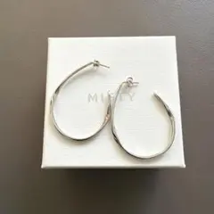 MISTY シルバー フープピアス