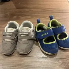 ニューバランス&asics サンダル　セット