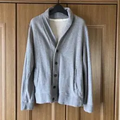 BACK NUMBER ショールカラー カーディガン グレー Lのサムネイル