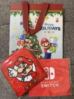 スーパーマリオポケッタブルバッグ、不織布バッグ、マイクロファイバー３点セット