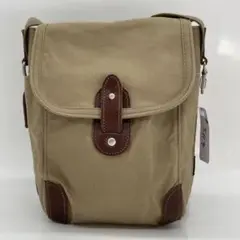 BN5114●Stitch on 帆布 縦型 ショルダーバッグ ベージュ
