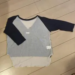 OUD 七分袖 Vネック Tシャツ Fサイズ