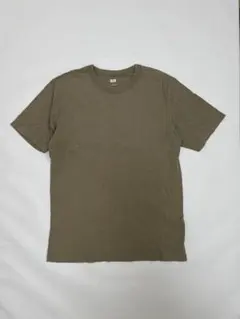 UNIQLO U ユニクロユー クルーネック Tシャツ L オリーブ