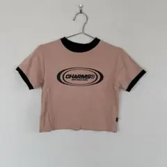 【CHARMS】クロップドTシャツ ベージュ　半袖のサムネイル