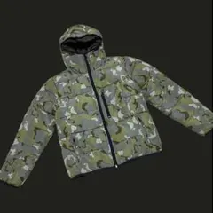 迷彩柄 中綿ブルゾン フード付き中綿ジャンパー