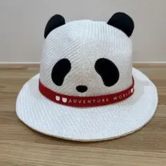 和歌山アドベンチャーワールド　パンダハット　帽子　58cm 赤色