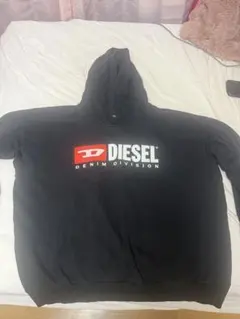 DIESEL DENIM DIVISION ロゴ パーカー ブラックのサムネイル