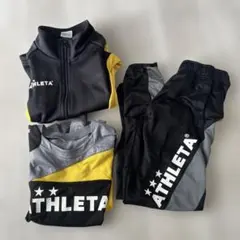 ATHLETA ジャージセット 黒/黄色/灰色