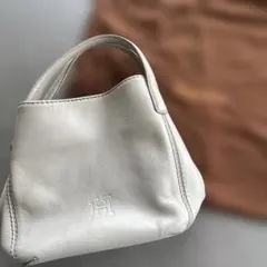 【最終値下げ】HIROFU ハンドバッグ レザー グレージュのサムネイル